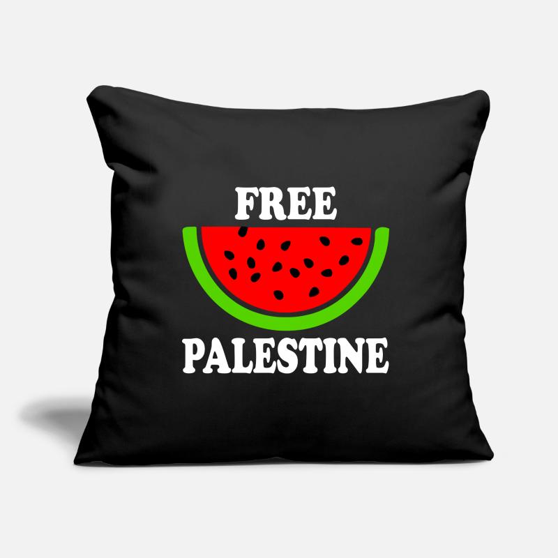 Palestine libre - melon pastèque Housse de coussin décorative 45 x 45 cm