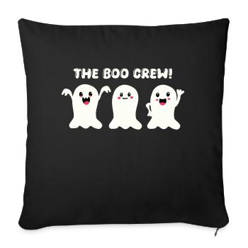 Ghost Boo Crew - Sofa pillowcase 17,3'' x 17,3'' (45 x 45 cm) - black - Front