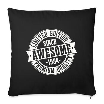 Great since 1984 Vintage Vintage Birthday - Sofa pillowcase 17,3'' x 17,3'' (45 x 45 cm) - black - Front