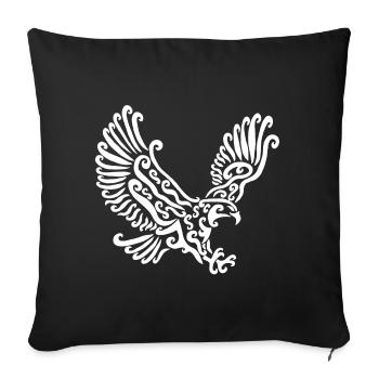 White Eagle - Sofa pillowcase 17,3'' x 17,3'' (45 x 45 cm) - black - Front