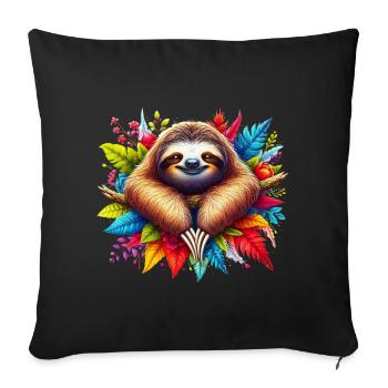 Paresse - Housse de coussin décorative 45 x 45 cm - noir - Devant