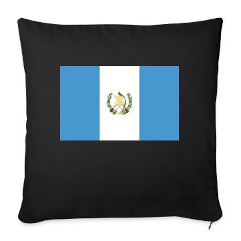 Guatemala - Sofa pillowcase 17,3'' x 17,3'' (45 x 45 cm) - black - Front