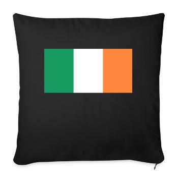 Irlande - Housse de coussin décorative 45 x 45 cm - noir - Devant