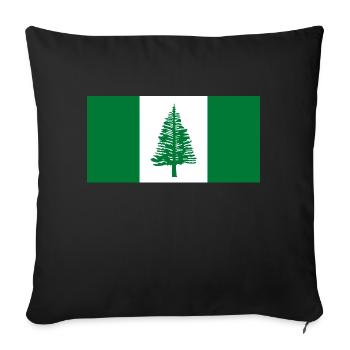 Norfolk Island - Sofa pillowcase 17,3'' x 17,3'' (45 x 45 cm) - black - Front