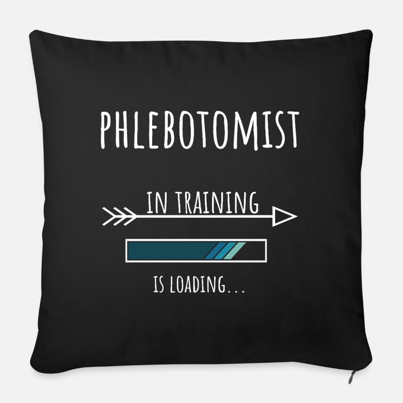 Phlebotomist in Training Profession Gift - Sofa pillowcase 17,3'' x 17,3'' (45 x 45 cm) - black