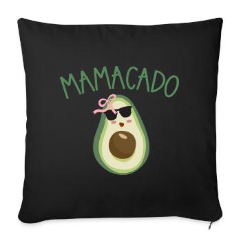 Mamacado Avocado Style - Sofa pillowcase 17,3'' x 17,3'' (45 x 45 cm) - black - Front