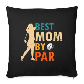 I Work to Support My Golf Addiction Funny Humor - Sofa pillowcase 17,3'' x 17,3'' (45 x 45 cm) - black - Front