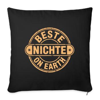 Best niece - Sofa pillowcase 17,3'' x 17,3'' (45 x 45 cm) - black - Front
