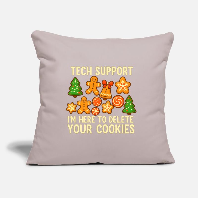 Tech Support Cookie Christmas Meme Sofa pillowcase 17,3'' x 17,3'' (45 x 45 cm)