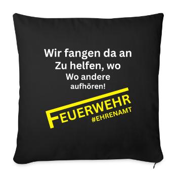 We Catch - Un design amusant pour pêcheurs et pêcheurs - Housse de coussin décorative 45 x 45 cm - noir - Devant