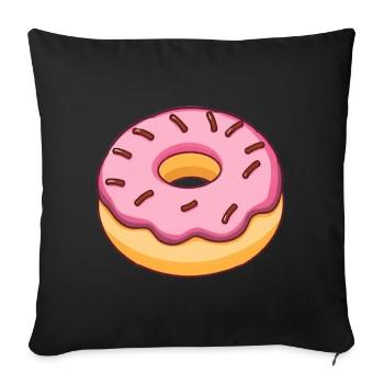 donut - Sofakissenbezug 45 x 45 cm - Schwarz - Vorne