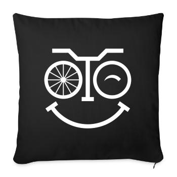 Bicycle Road Bike Cyclist Bike Sport Mountain Bike - Sofa pillowcase 17,3'' x 17,3'' (45 x 45 cm) - black - Front