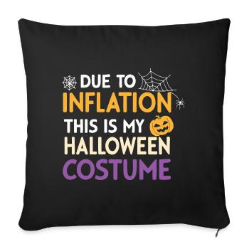 Costume Halloween Inflation - Sofa pillowcase 17,3'' x 17,3'' (45 x 45 cm) - black - Front