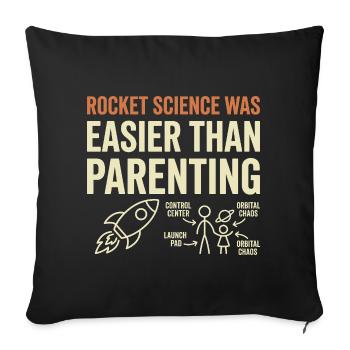 Space Dad Galaxy Dad Best Dad In The Galaxy - Sofakissenbezug 45 x 45 cm - Schwarz - Vorne