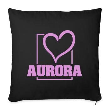 Auror de l’enterrement de vie de garçon - Housse de coussin décorative 45 x 45 cm - noir - Devant