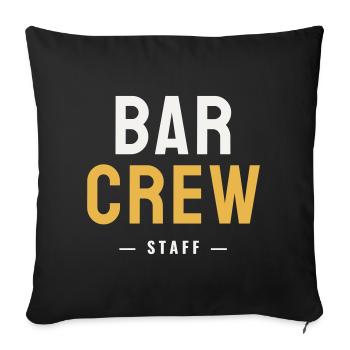 Bar Crew Staff Gastro Waiter Team Drinks Party - Sofa pillowcase 17,3'' x 17,3'' (45 x 45 cm) - black - Front