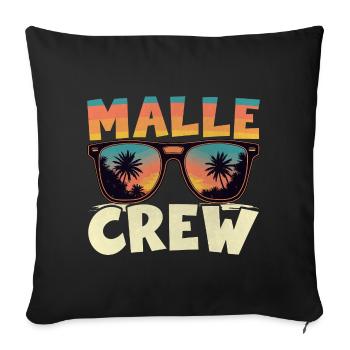 Malle Crew - Housse de coussin décorative 45 x 45 cm - noir - Devant