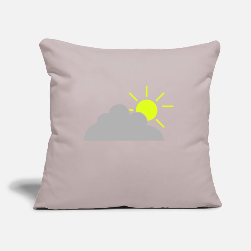 Lightly clouded Housse de coussin décorative 45 x 45 cm