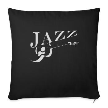 jazz - Sofa pillowcase 17,3'' x 17,3'' (45 x 45 cm) - black - Front