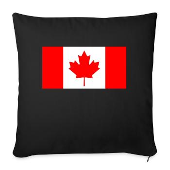 Canada Canada flag banner - Sofa pillowcase 17,3'' x 17,3'' (45 x 45 cm) - black - Front
