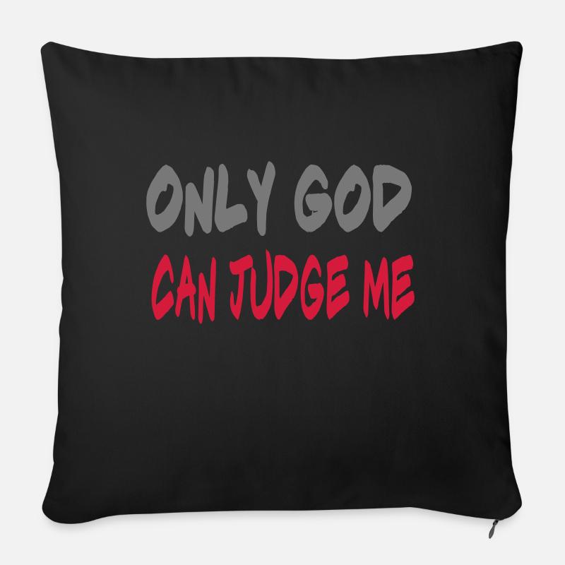 only GOD - Sofakissenbezug 45 x 45 cm - Schwarz