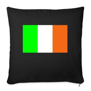 ireland flag - Housse de coussin décorative 45 x 45 cm - noir - Devant