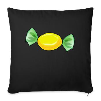 bonbons au chocolat de chocolate26 bonbons - Housse de coussin décorative 45 x 45 cm - noir - Devant