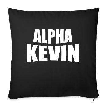 Alpha Kevin - Sofakissenbezug 45 x 45 cm - Schwarz - Vorne