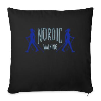 Nordic Walking 2 Women - colour switch - Sofakissenbezug 45 x 45 cm - Schwarz - Vorne