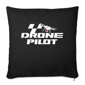 Drone Pilot - Sofakissenbezug 45 x 45 cm - Schwarz - Vorne