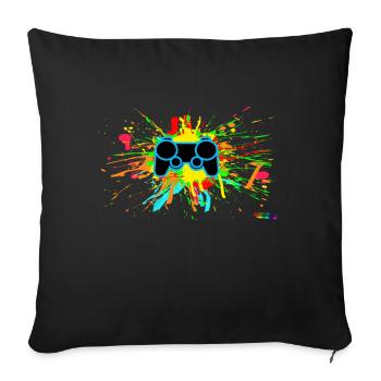 Graffiti Controller Splatter - Sofa pillowcase 17,3'' x 17,3'' (45 x 45 cm) - black - Front