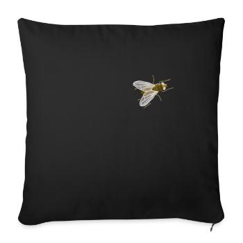 The Fly - the fly - Sofa pillowcase 17,3'' x 17,3'' (45 x 45 cm) - black - Front