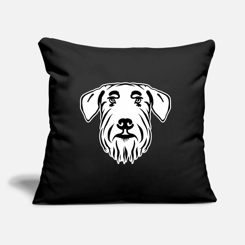 Schnauzer géant Housse de coussin décorative 45 x 45 cm