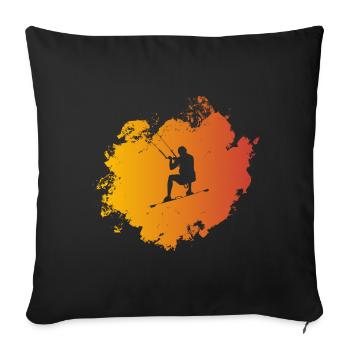 Kiter - Sofa pillowcase 17,3'' x 17,3'' (45 x 45 cm) - black - Front