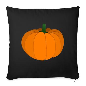pumpkin - Sofa pillowcase 17,3'' x 17,3'' (45 x 45 cm) - black - Front