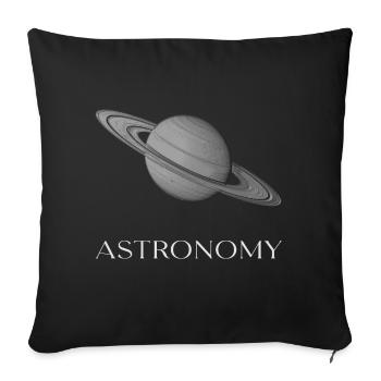 Astronomy - Sofa pillowcase 17,3'' x 17,3'' (45 x 45 cm) - black - Front