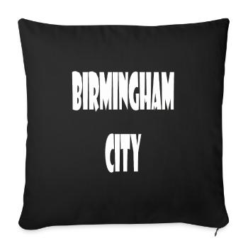 Birmingham City - Sofa pillowcase 17,3'' x 17,3'' (45 x 45 cm) - black - Front