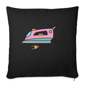 iron - Sofa pillowcase 17,3'' x 17,3'' (45 x 45 cm) - black - Front