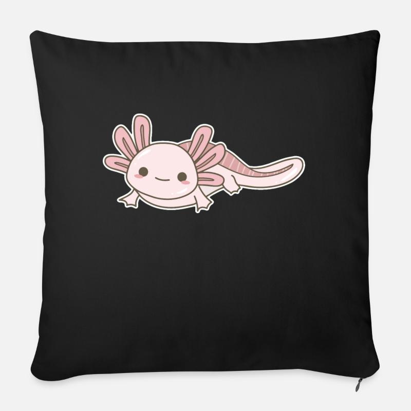 Axolotl - Sofakissenbezug 45 x 45 cm - Schwarz