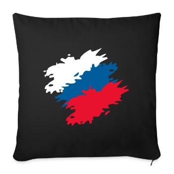 Tschechien - Sofakissenbezug 45 x 45 cm - Schwarz - Vorne