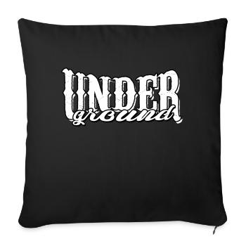 underground ghetto hip hop oldschool strasse urban - Sofakissenbezug 45 x 45 cm - Schwarz - Vorne