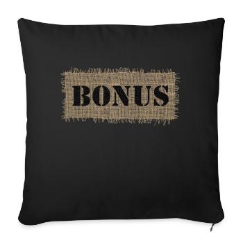 Bonus - Sofa pillowcase 17,3'' x 17,3'' (45 x 45 cm) - black - Front