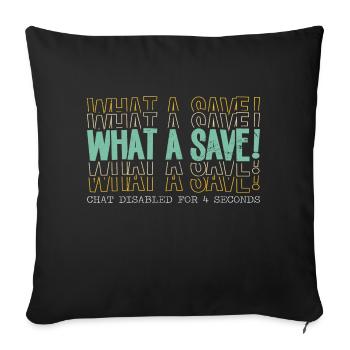 Quelle économie! - Housse de coussin décorative 45 x 45 cm - noir - Devant