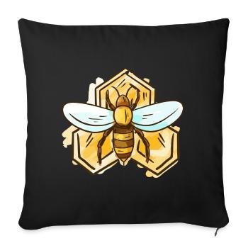 Bees Beekeepers Honey Bees Honey Lovers Honey Lovers - Sofa pillowcase 17,3'' x 17,3'' (45 x 45 cm) - black - Front