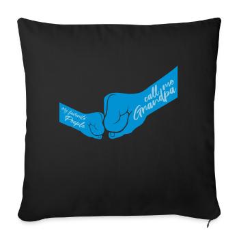 People Call Me Grandpa - Sofa pillowcase 17,3'' x 17,3'' (45 x 45 cm) - black - Front