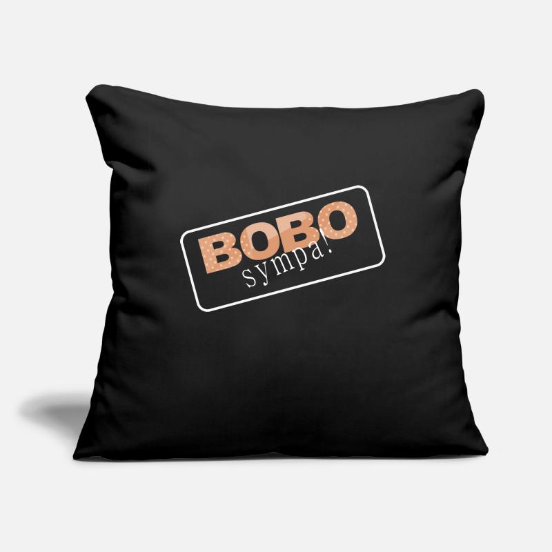 Bobo sympa Housse de coussin décorative 45 x 45 cm
