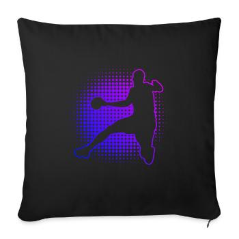 Handball Handball Games Men Women Handball - Sofa pillowcase 17,3'' x 17,3'' (45 x 45 cm) - black - Front