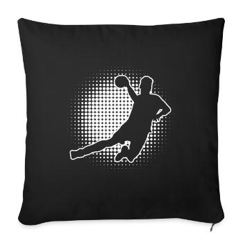 Handball players Men Handball players Handball games - Sofa pillowcase 17,3'' x 17,3'' (45 x 45 cm) - black - Front