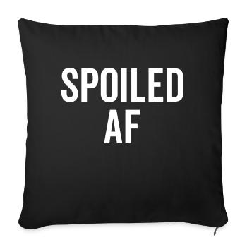 AF gâté - Housse de coussin décorative 45 x 45 cm - noir - Devant