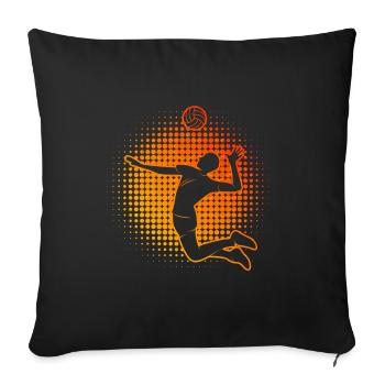 Beach Volley Women's Volleyball Player Beach Volleyba - Sofa pillowcase 17,3'' x 17,3'' (45 x 45 cm) - black - Front